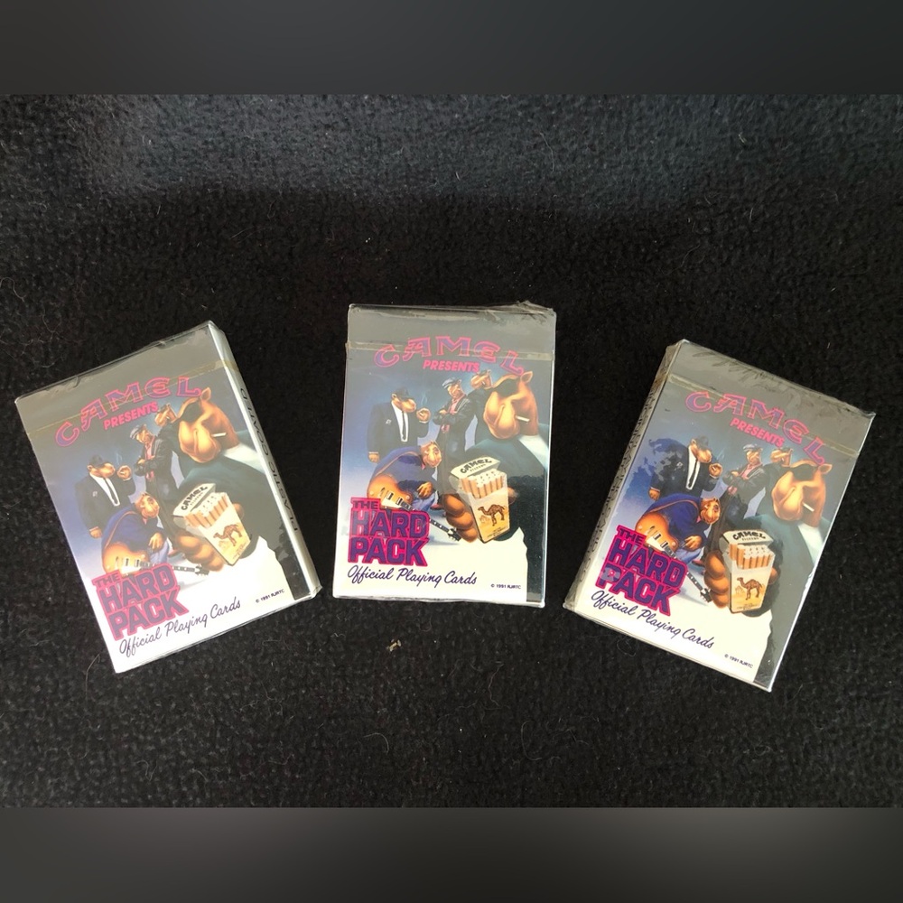 Joe Camel Playing Cards x 3
